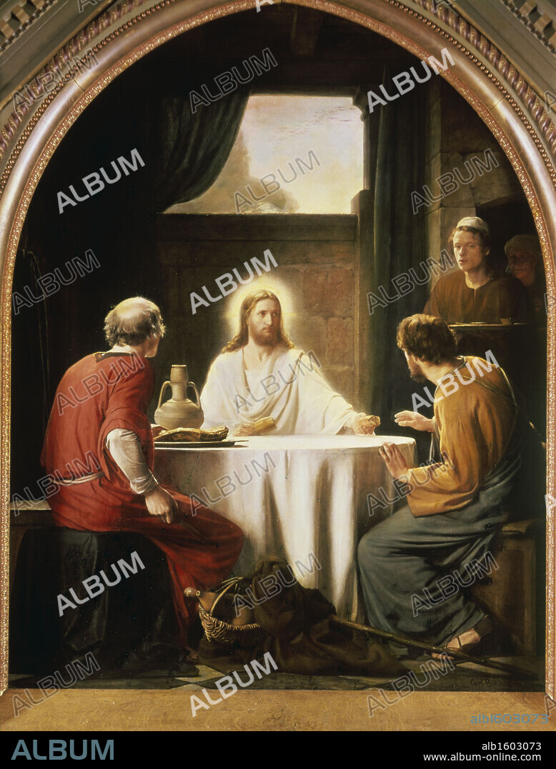 Christ at Emmaus  Carl Heinrich Bloch (1834-1890 Danish).