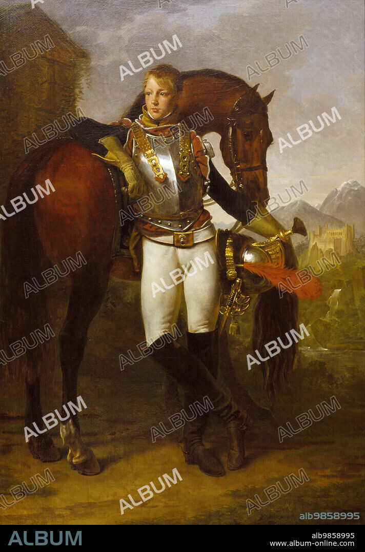 ANTOINE-JEAN GROS. Portrait of Second Lieutenant Charles Legrand, c1810.