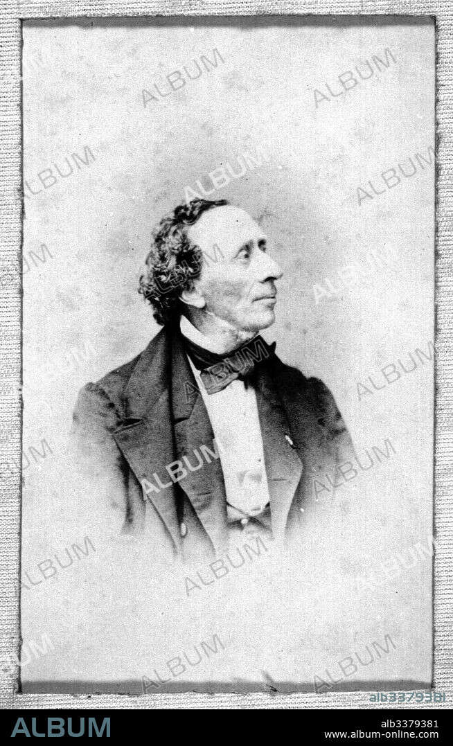 Hans Christian Andersen, 1805-1875, Writer, Fairy Tales Stock