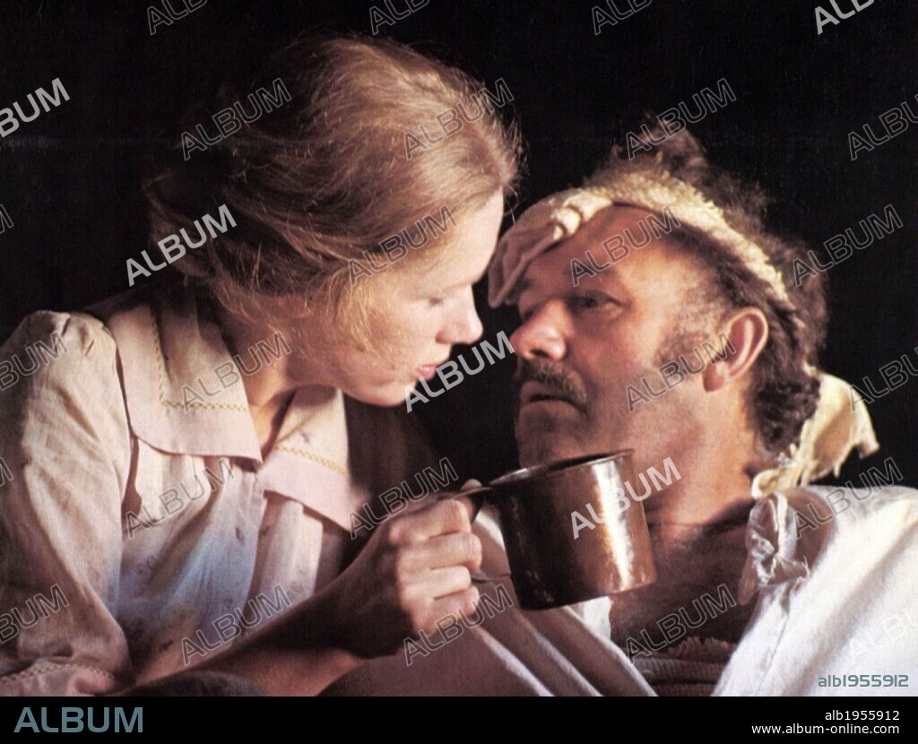 GENE HACKMAN y LIV ULLMANN en LA ESPOSA COMPRADA, 1974 (ZANDY'S BRIDE), dirigida por JAN TROELL. Copyright WARNER BROS. PICTURES.