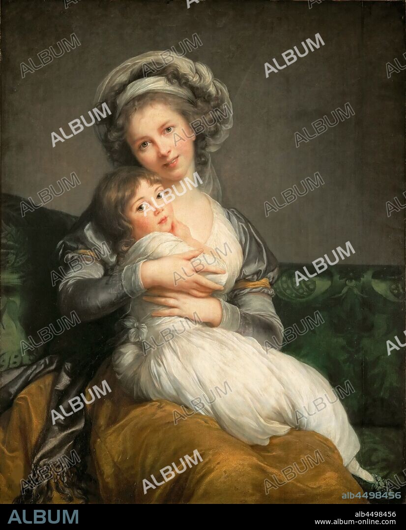 ÉLISABETH LOUISE VIGÉE LE BRUN. Self-Portrait with her Daughter, Julie.