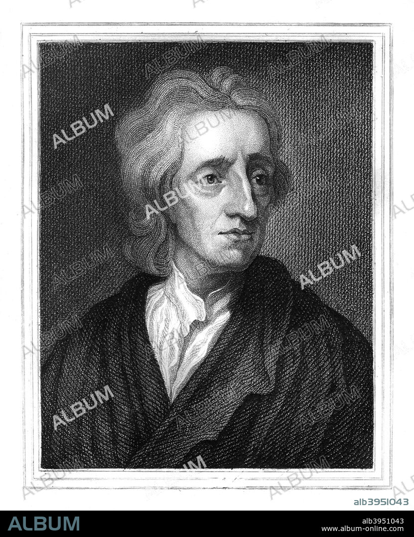John Locke, English philosopher, (1825). Locke (1632-1704) is regarded as the father of British empiricism. He was the author of Essay Concerning Human Understanding (1690) in which he argued that knowledge is derived from sensation and introspection, rather than from innate ideas. His political philosophy, set out in Two Treatises of Government were to exert considerable influence on the American and French revolutions, setting out the liberal ideas of the natural rights of man and that the authority of government should be limited and subject to its obligation to serve the public good.