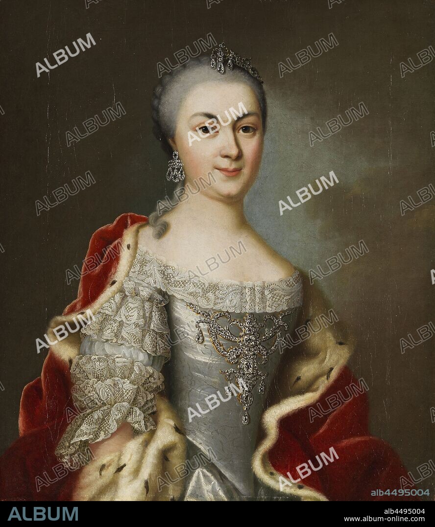 JOHANN CHRISTIAN FIEDLER. Portrait of Princess Maria Louise Albertine of Hesse-Darmstadt, née Countess Maria Louise Albertine of Leiningen-Dagsburg-Falken.