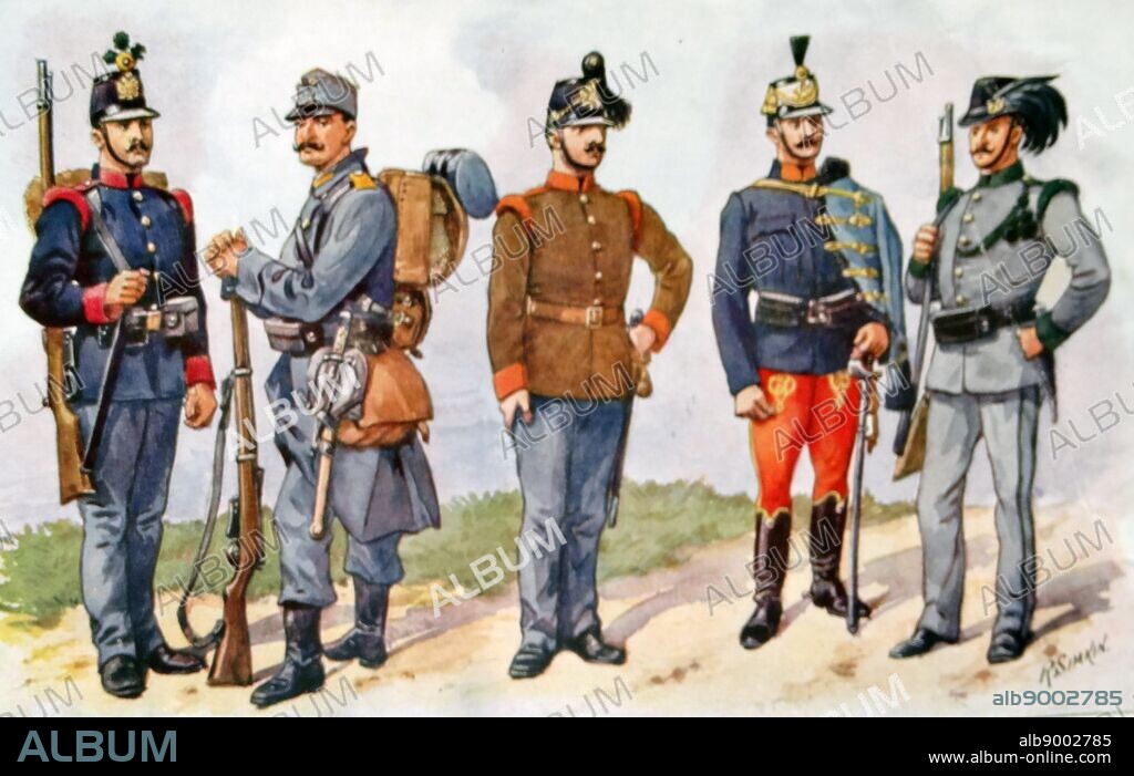 Uniforms of the Austro-Hungarian army in World War one.
