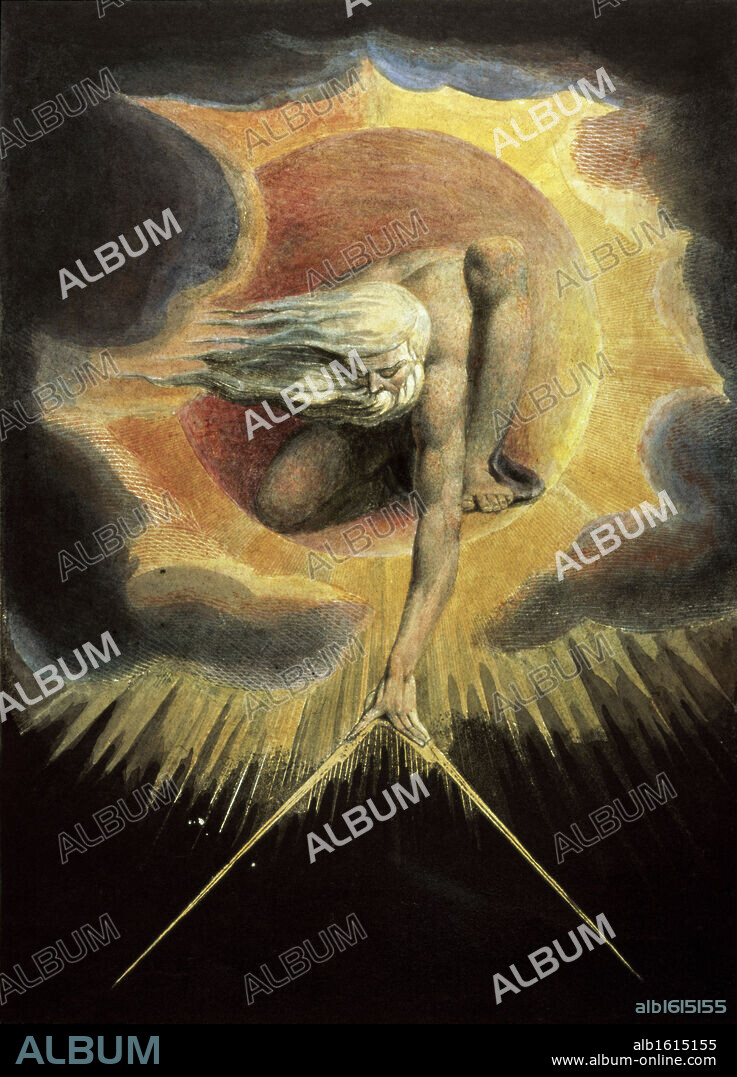 The Ancient of Days   19th C.   William Blake (1757-1827/British)  British Museum, London.