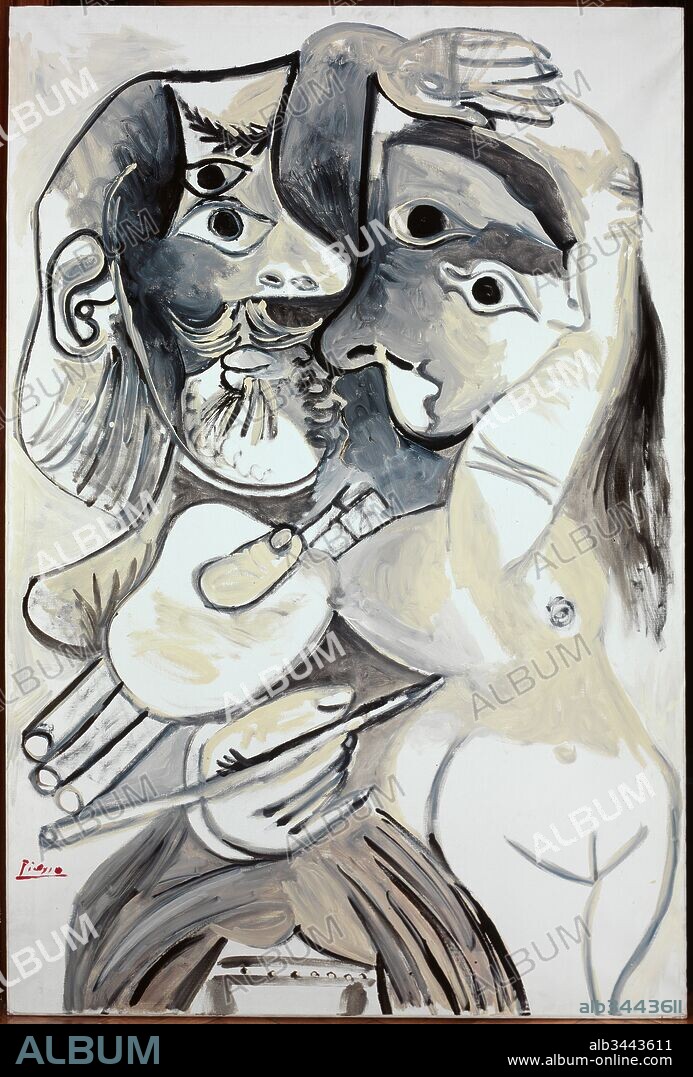 Pablo Picasso/ "Le peintre et son modèle 2 (El pintor y su modelo 2)", 1969.