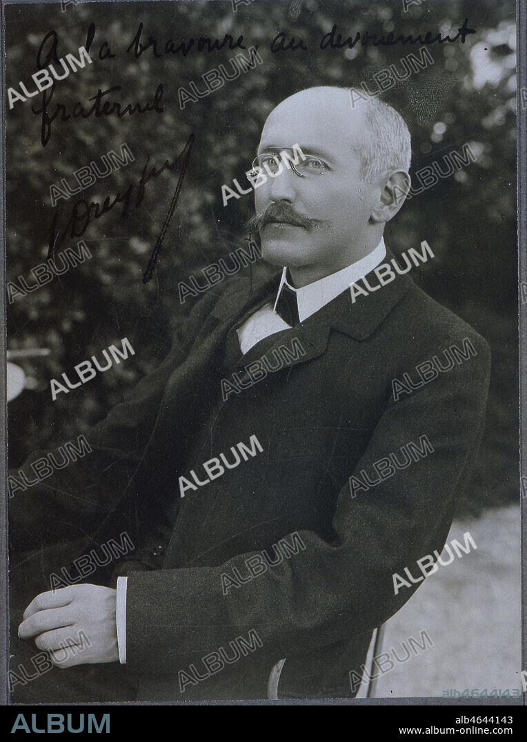 Portrait photo d'Alfred Dreyfus à Carpentras à son retour d'exil de l'île du Diable. Coll. BHVP-Grob/KHARBINE-TAPABOR.