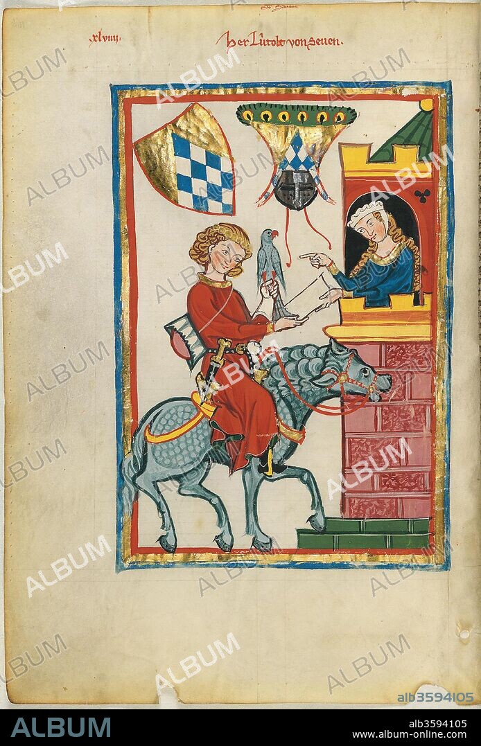 ANONYM. Leuthold of Seven (From the Codex Manesse).