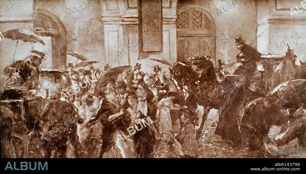 LA BOMBA DEL TEATRO DEL LICEO LANZADA POR EL ANARQUISTA SANTIAGO SALVADOR LA NOCHE DEL 7 DE NOVIEMBRE DE 1893.