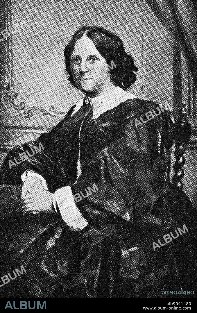 Photograph of Minna Planer (1809-1866) a German actress and first wife of the German composer Wilhelm Richard Wagner (1813-1883). Dated 19th Century.