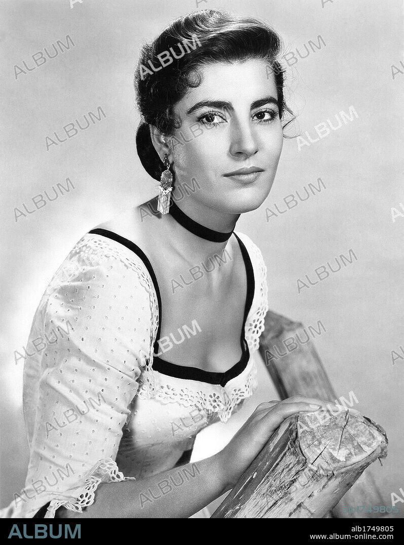 IRENE PAPAS en LA LEY DE LA HORCA, 1956 (TRIBUTE TO A BAD MAN), dirigida por ROBERT WISE. Copyright M.G.M.