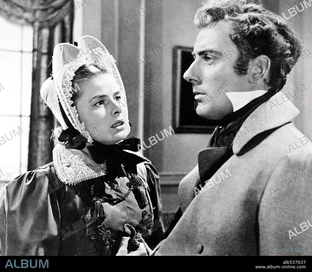 INGRID BERGMAN y MICHAEL WILDING en ATORMENTADA, 1949 (UNDER CAPRICORN), dirigida por ALFRED HITCHCOCK. Copyright WARNER BROTHERS.