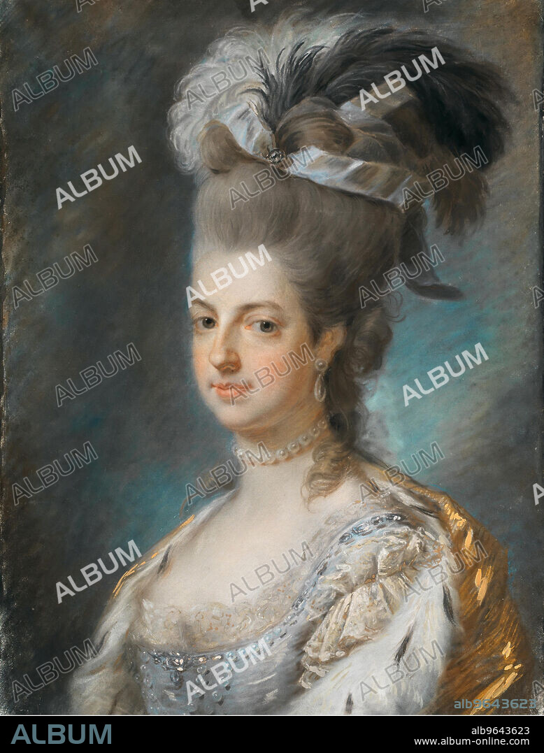 ANONYMOUS. Portrait of Archduchess Maria Christina of Austria (1742-1798), Duchess of Teschen.
