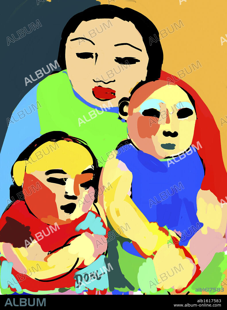 The nanny, 2007, Diana Ong (b.1940/Chinese-American) Computer Graphics.
