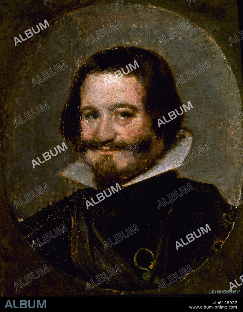 DIEGO VELAZQUEZ (1599-1660). RETRATO DEL CONDE DUQUE DE OLIVARES (1587-1645) - 1637-38 - BARROCO ESPAÑOL.