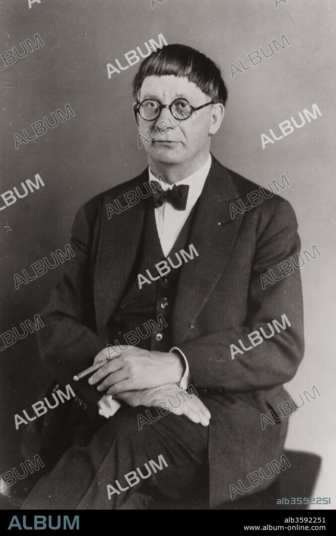 AUGUST SANDER. Portrait of the Architect Hans Poelzig (1869-1936).