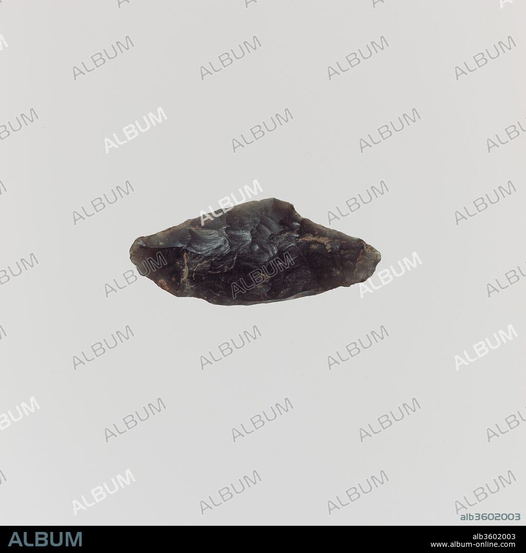 Flint arrowhead. Culture: Greek Neolithic. Dimensions: L. 1 1/4 in. (3.2 cm.)
W. 1/2 in. (1.2 cm.). Date: 5th-4th millennium B.C..
Arrowhead.