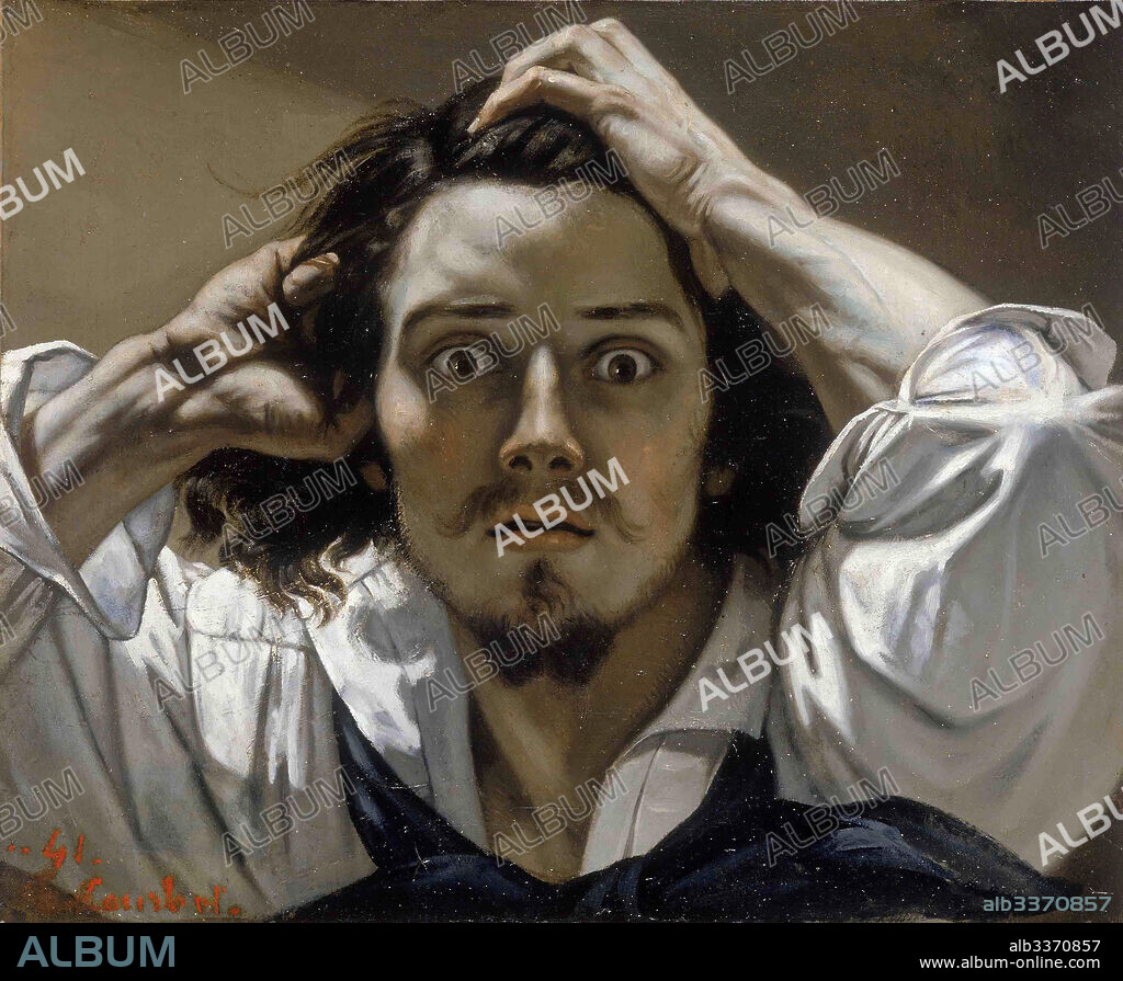 GUSTAVE COURBET. The Desperate Man (Self-Portrait).