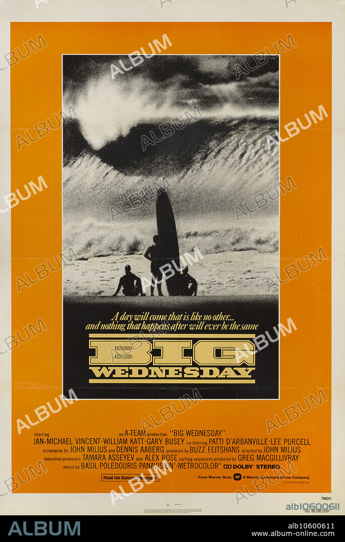ANONYMOUS. Movie poster "Big Wednesday" von John Milius.