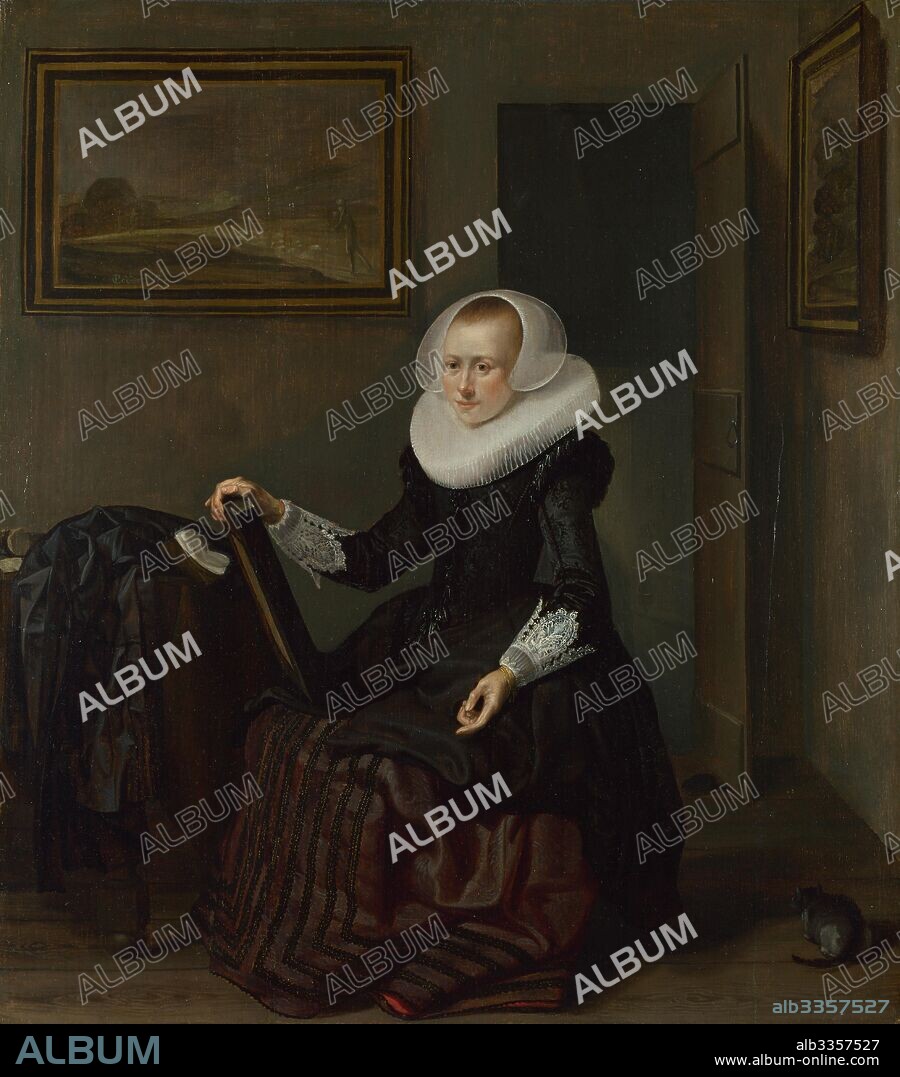 PIETER CODDE. A Woman holding a Mirror.