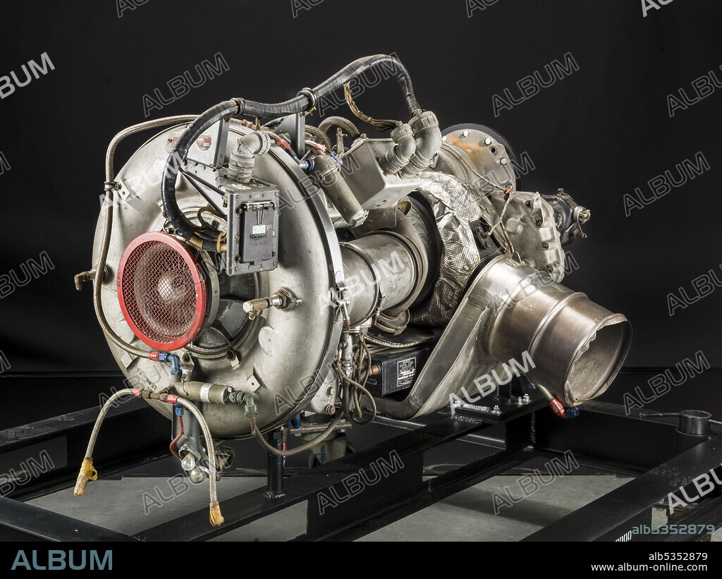 BOEING AIRCRAFT CO.. In the mid-1940s, Boeing engineers conducted research to become familiar with gas turbines, but it became apparent that the research engines were significant in themselves. First engine run was the 667 N (150 lb) thrust Model 500 turbojet, closely followed by the 119 kw (160 shp) Model 502 turboprop. Because no applications materialized for the turbojet, efforts were focused on the Model 502, initially developed as a turboprop and later as the more widely used turboshaft engine, first delivered in 1949. In late-1951, a Model 502 powered Kaman K-225 helicopter became the world's first gas turbine-powered helicopter, and, in late-1952, a Model 502 powered Cessna XL-19B Bird Dog became the world's first turboprop-powered light aircraft. By the mid-1960s, significant power and reliability improvements produced the Model 502-10VC, the first U.S. turbine engine in the 149 to 224 kw (200 to 300 shp) range to receive an approved 150-hour qualification. This artifact powered the Gyrodyne QH-50C (DSN-3) drone helicopter.