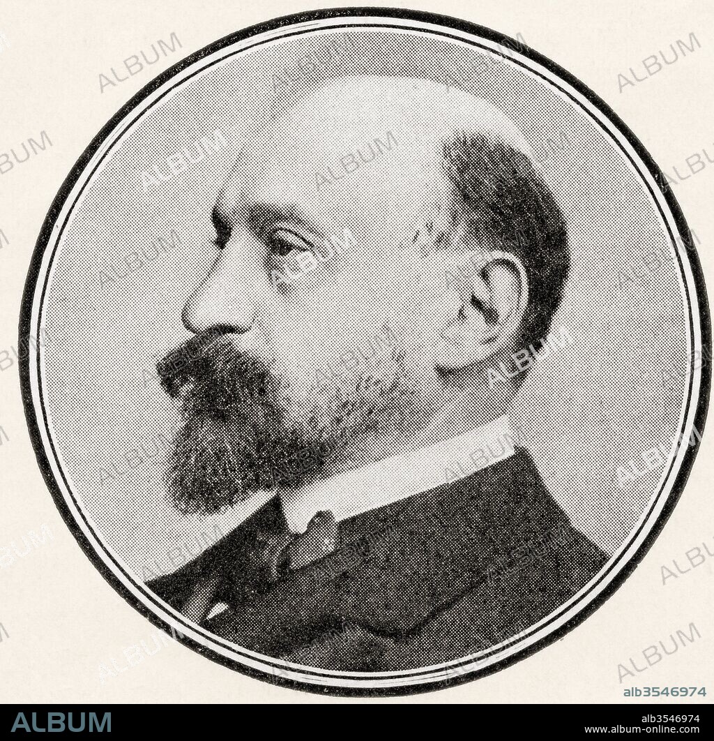 Sir Ernest Joseph Cassel, 1852 – 1921. German-born British merchant banker and capitalist. From the magazine The World and His Wife, published 1907.