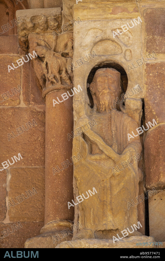 Alfonso VIII, Iglesia de Santo Domingo, Románico, siglo XII, Soria, Comunidad Autónoma de Castilla, Spain, Europe.