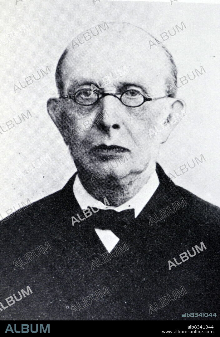 Konstantin Petrovich Pobedonostsev (1827 - 1907) Russian adviser to three Tsars. He became the chief spokesman for reactionary positions and the eminence rise of imperial politics during the reign of Alexander III of Russia (1881-1894), holding, between 1880 and 1905, the position of Ober-Procurator of the Most Holy Synod, the non-clerical Russian official who supervised the Russian Orthodox Church.
