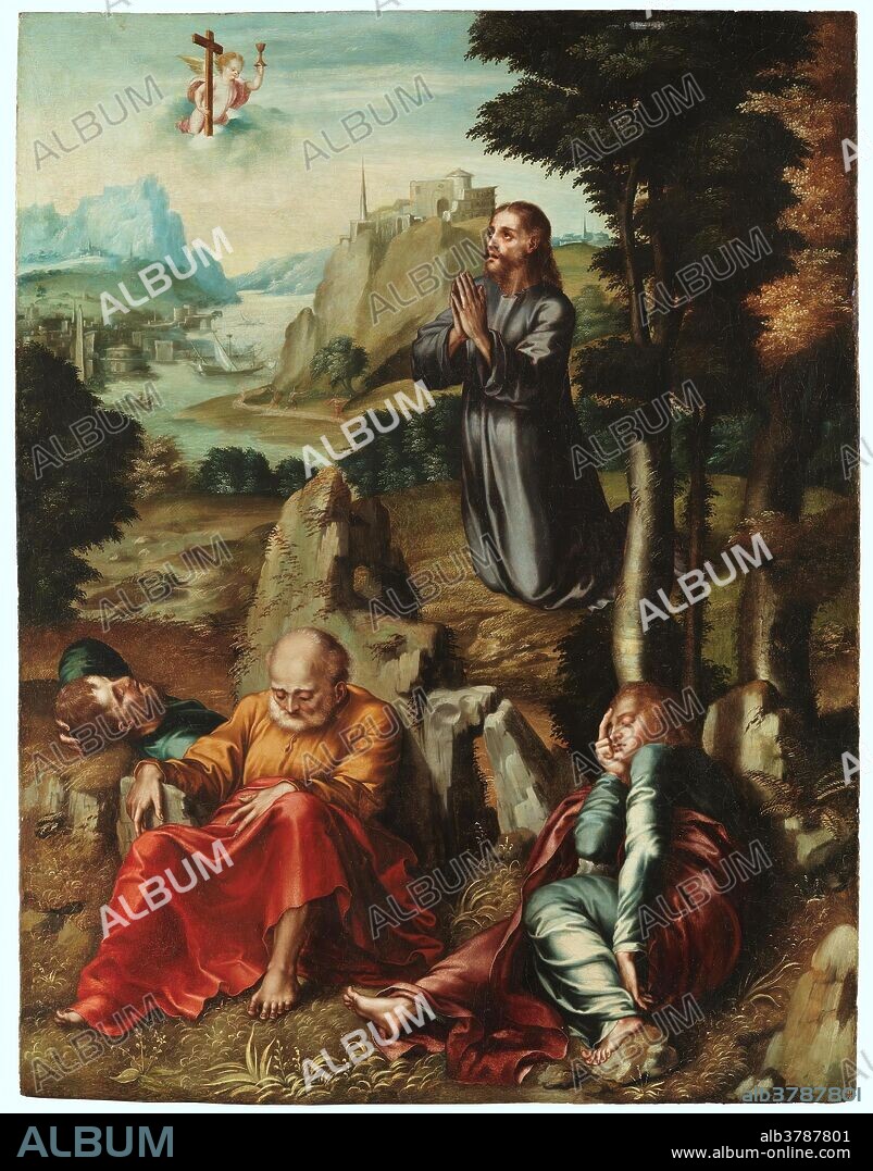 Luis de Morales / 'La Oración en el Huerto'. Hacia 1545. Óleo sobre tabla, 85 x 65,5 cm.