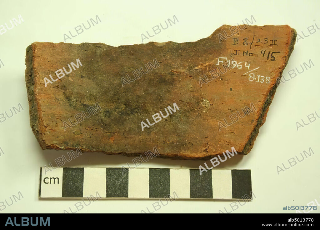 unknown, ostracon, meroitic, black inscription, ostracon, Meroite, earthenware, 7 x 13.5 cm, Greco-Roman Period, 2nd-4th century A.D., Egypt.