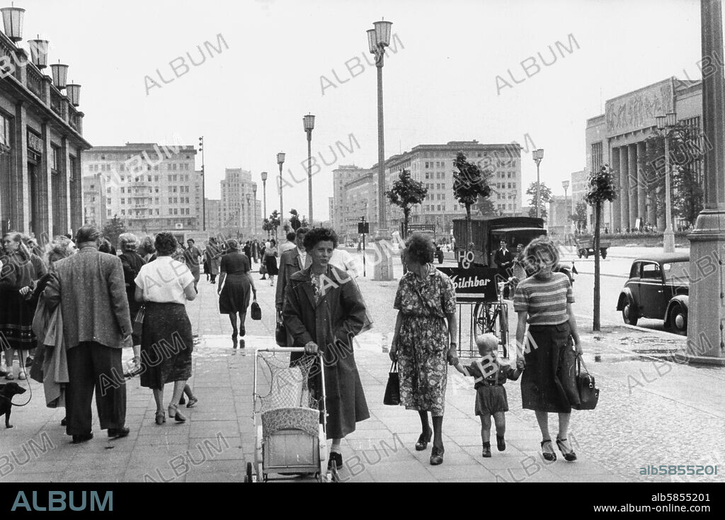 Stalin-Allee in East Berlin.