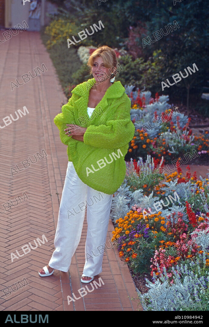 Baronin Carmen Tita Servera Thyssen Bornemisza in Lugano, Switzerland 1990.