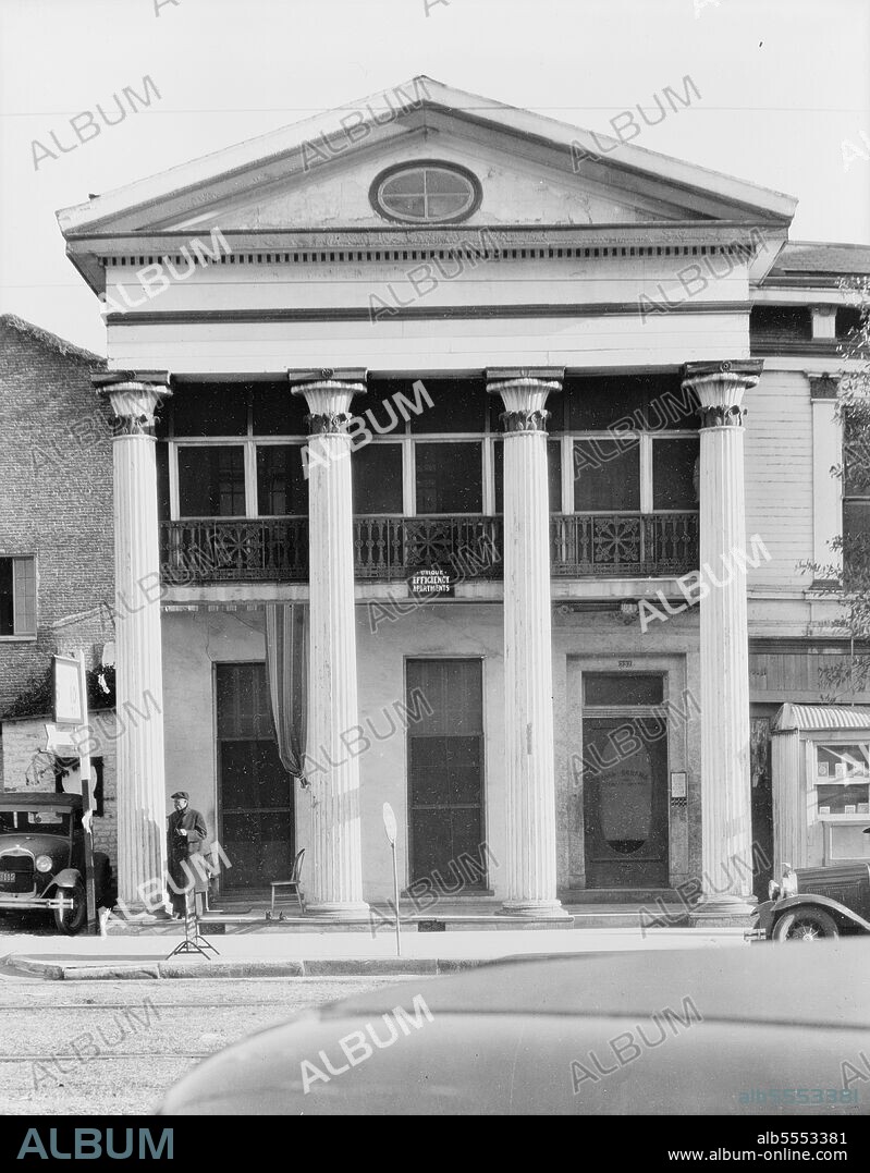 WALKER EVANS. New Orleans Greek revival architecture. Louisiana.