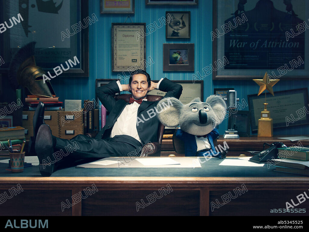 MATTHEW McCONAUGHEY in SING, 2016, directed by GARTH JENNINGS. Copyright ILLUMINATION ENTERTAINMENT/UNIVERSAL PICTURES.