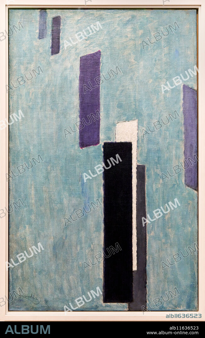 Plans verticaux I, 1912, Frantisek Kupka, 1871, Opocno (République-Tchèque alors Autriche-Hongrie) - 1957, Puteaux (France), Centre Pompidou, National Museum of Modern and Contemporary Art, Paris, France.