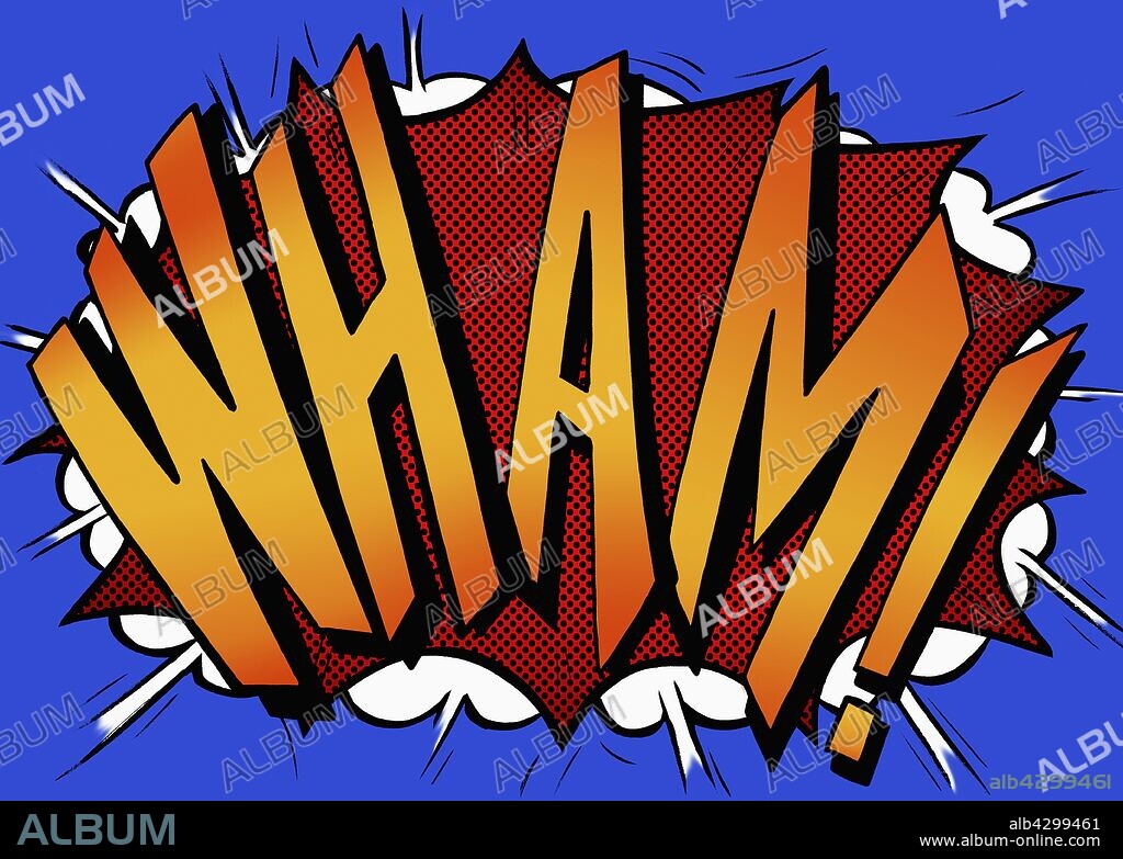 Wham! comic book text sound effect.
