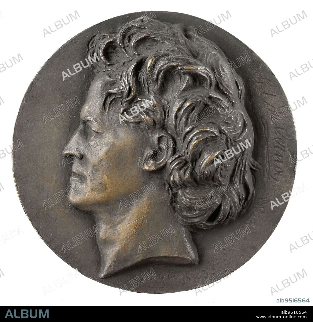 Portrait of Georges-Louis Duvernoy (1777-1855), Anatomist and Zoologist, David d'Angers, Pierre-Jean, Sculptor, In 1835, 1st half of the 19th century, Sculpture, Medallion (sculpture), Dimensions - Work: Diameter: 15.5 cm.
