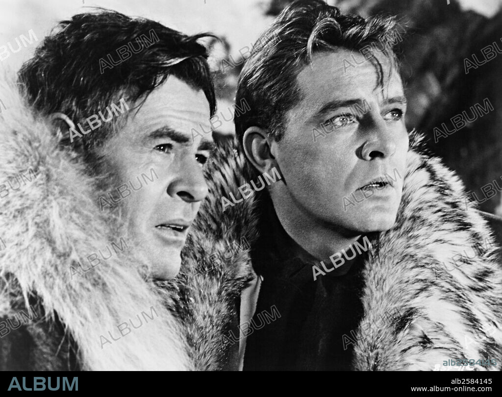 RICHARD BURTON y ROBERT RYAN en IMPERIO DE TITANES, 1960 (ICE PALACE), dirigida por VINCENT SHERMAN. Copyright WARNER BROTHERS.