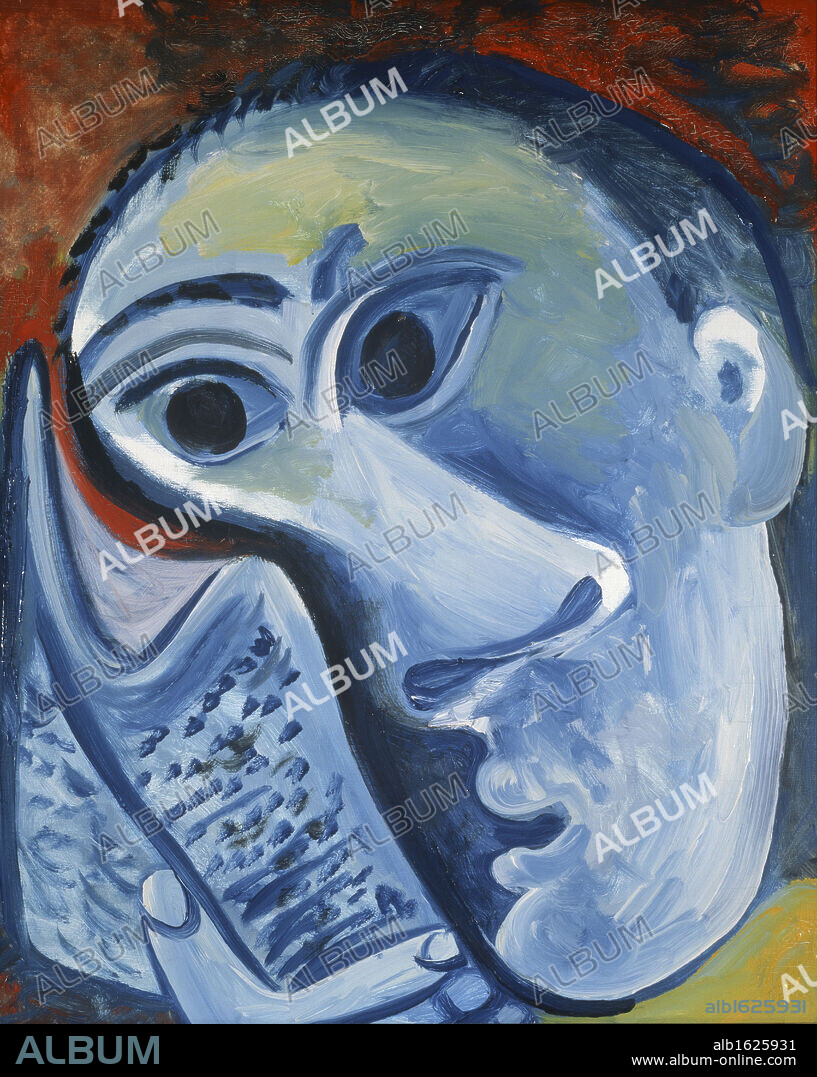 La Lecture by Pablo Picasso, oil on canvas, 1971, 1881-1973, Private Collection.