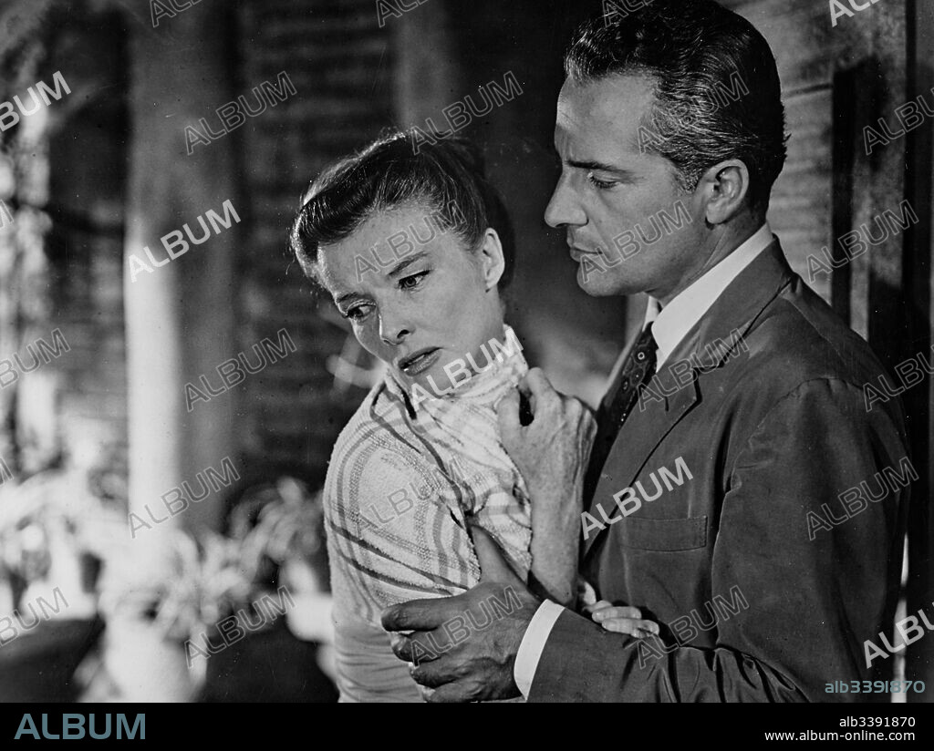 KATHARINE HEPBURN und ROSSANO BRAZZI in SUMMERTIME, 1955, unter der Regie von DAVID LEAN. Copyright UNITED ARTISTS.