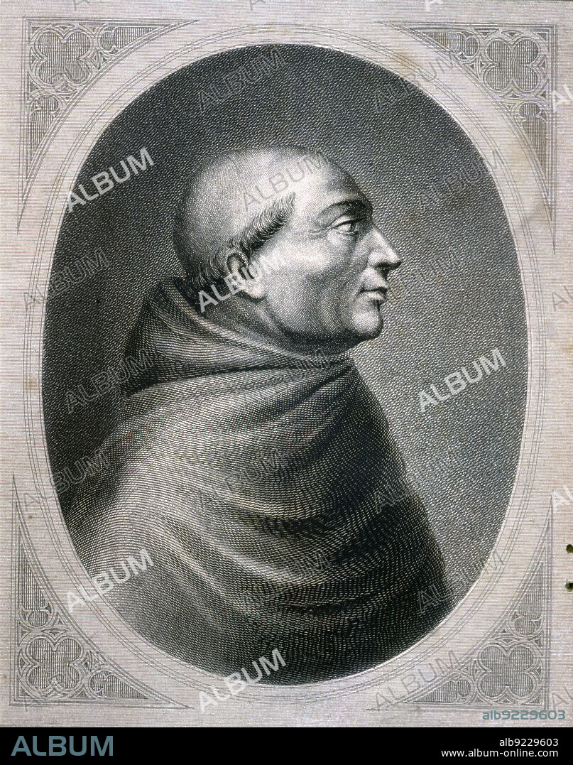 Alexander VI, secular name Rodrigo Borgia (1431 - 1503). Pope between 1492 and 1503. Engraving.