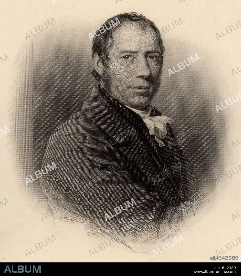 Richard Trevithick (1771-1833) English engineer and inventor, born near Redruth, Cornwall.  Between 1800and 1815 he built a number of steam-powered road  vehicles and railway locomotives. Engraving from "Life Richard Trevithick" by Francis Trevithick (London, 1872). (Photo by: Universal History Archive/UIG via Getty Images).