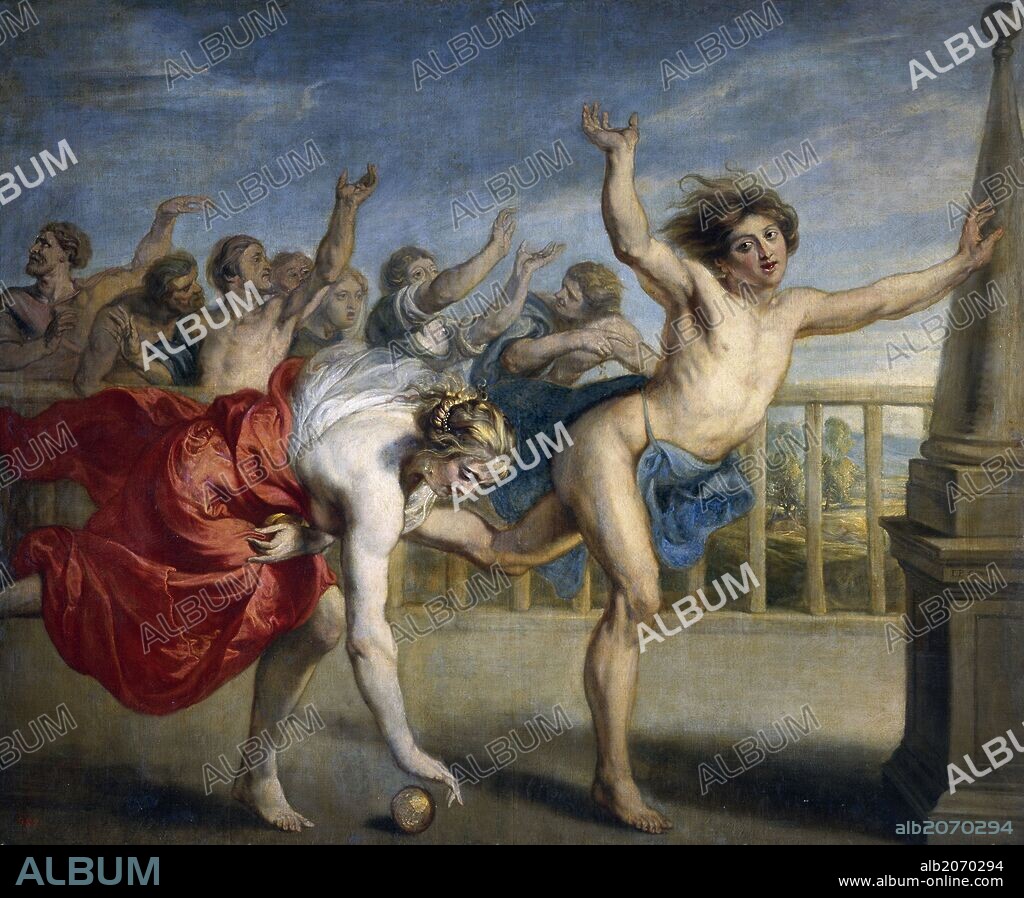 Jacob Peter Gowy / 'Hippomenes and Atalanta', 17th century, Flemish School, Oil on canvas, 181 cm x 220 cm, P01538.
