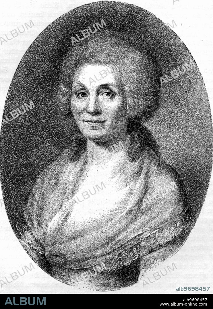1001333 ( 1000 ) Schiller , Elisabeth Dorothea geb. Kodweiß , 1793 , nach einem Gemälde von Ludovike Simanowiz , Mutter von Friedrich von Schiller . Stichworte : Person , Personen , Frau , weiblich , Deutschland , Literatur , Kunstgeschichte , Portrait , Porträt , Kunsturheberrechte werden nicht vertreten , Persönlichkeitsrechte werden nicht vertreten.. Schiller , Elisabeth Dorothea , her maiden name is Kodweiß , 1793 , according to a painting of Ludovike Simanowiz , mother of Friedrich von Schiller , the german poet . Keywords : people , woman , female , portrait , author , Germany , history of art , art history , no copyright of art , no rights of personality.