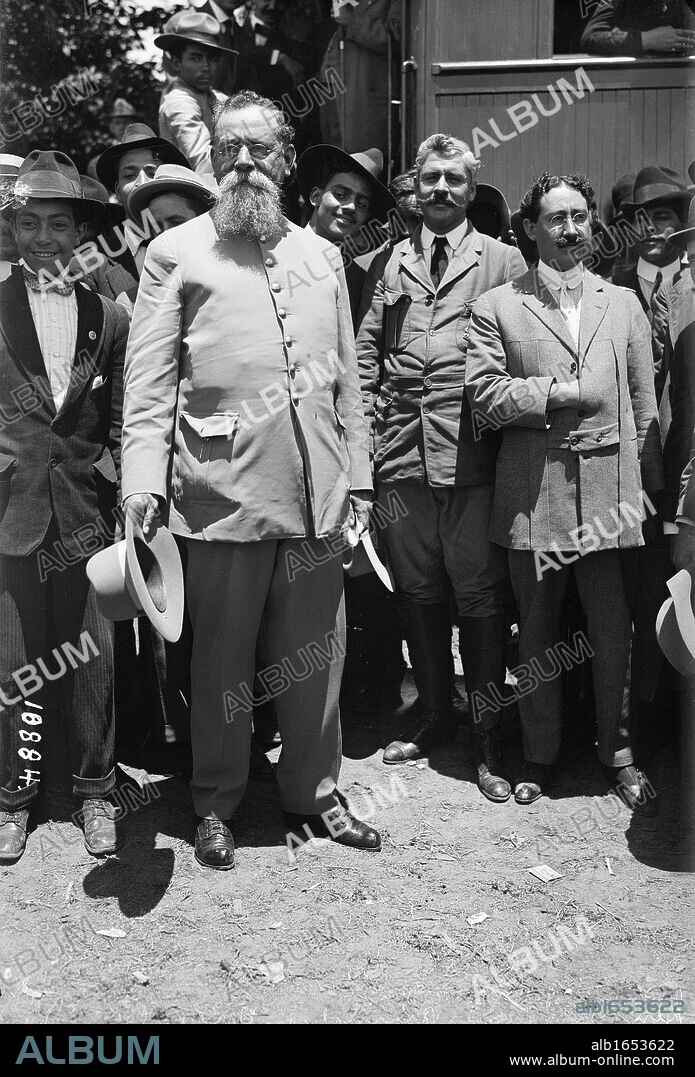 Venustiano Carranza Garza (1857-1920) Mexican politician and revolutionary. A supporter of Francisco Madero and a leader of the Mexican Revolution 1910-1913. Carranza became President of Mexico 1917-1920 and during his term in office the current Mexican constitution was drafted. Assassinated as the result of a military plot.