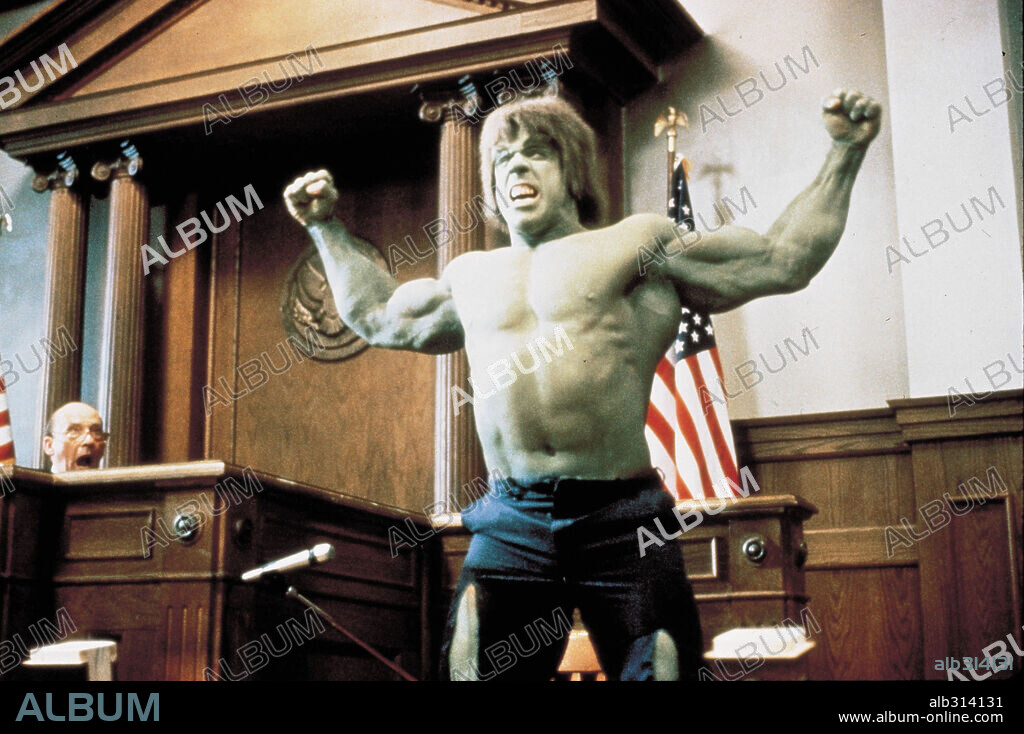 LOU FERRIGNO in THE INCREDIBLE HULK, 1978, unter der Regie von BILL BIXBY und REZA S. BADIYI. Copyright MARVEL PROD./UNIVERSAL TV.