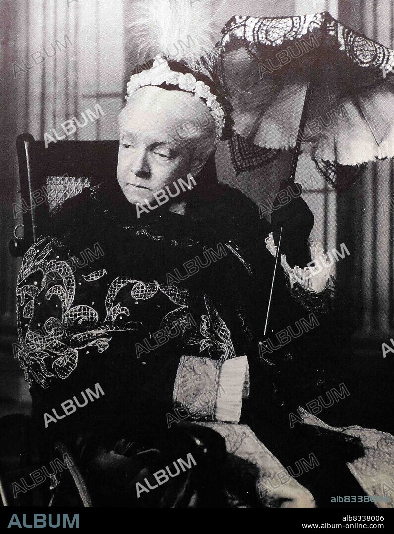 Helen Hayes playing the role of Queen Victoria in the play Victoria Regina, by Laurence Housman, produced on Broadway in 1935, and given its British public premiere in 1937. Helen Hayes MacArthur (nee Brown; October 10, 1900 - March 17, 1993) was an American actress whose career spanned 80 years. She eventually received the nickname First Lady of American Theatre and was one of 16 people who have won an Emmy, a Grammy, an Oscar, and a Tony Award (an EGOT).