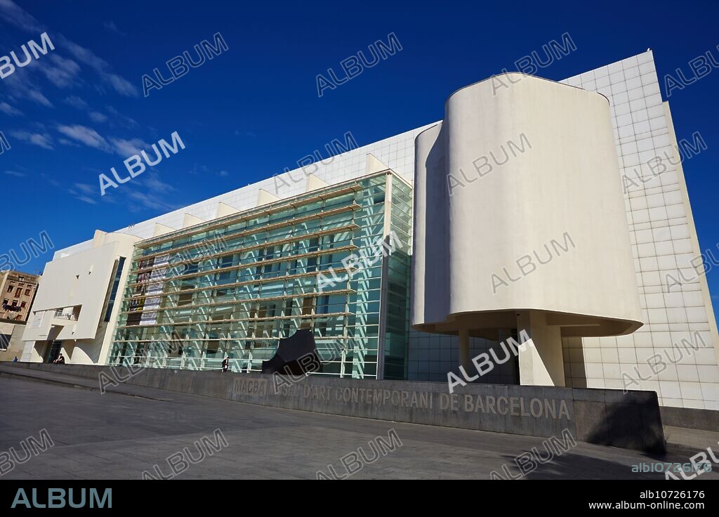 MACBA. Museum of Contemporary Art. by Richard Meier. Barcelona. Catalonia. Spain.