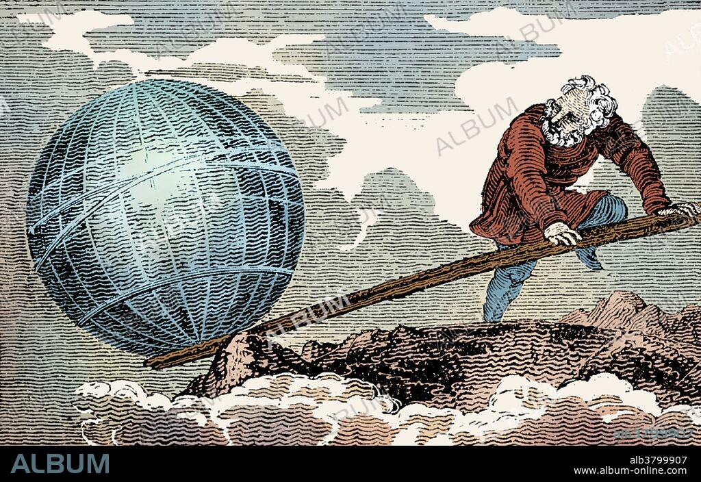 While Archimedes did not invent the lever, he gave an explanation of the principle involved in his work On the Equilibrium of Planes. According to Pappus of Alexandria, Archimedes' work on levers caused him to remark: "Give me a place to stand on, and I will move the Earth." Archimedes of Syracuse (287-212 BC) was a Greek mathematician, physicist, engineer, inventor, and astronomer. Few details of his life are known, but he is regarded as one of the leading scientists in classical antiquity. Among his advances in physics are the foundations of hydrostatics, statics and an explanation of the principle of the lever. He is credited with designing innovative machines, including siege engines and the screw pump that bears his name. Archimedes is considered to be the greatest mathematician of antiquity and one of the greatest of all time. Archimedes died during the Siege of Syracuse when he was killed by a Roman soldier despite orders that he should not be harmed.