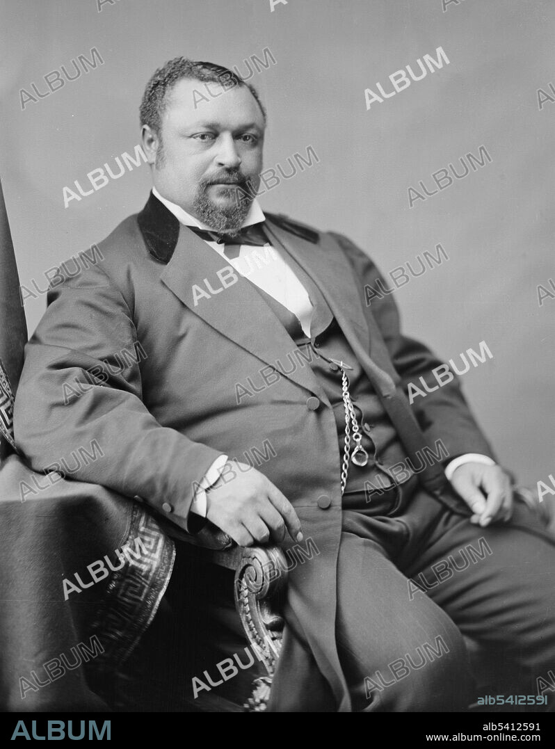 Blanche Kelso Bruce (March 1, 1841 - March 17, 1898) was an African-American politician. He was born into slavery in 1841 to Polly Bruce, an African-American woman who served as a domestic. His father was her master, Pettis Perkinson, a white Virginia planter, who educated Bruce together with a legitimate half-brother. His father legally freed Blanche and arranged for an apprenticeship so he could learn a trade. In 1868, during Reconstruction, Bruce purchased a Mississippi Delta plantation and became a wealthy landowner. He was elected to sheriff and later held other positions, including tax collector and supervisor of education, while he also edited a local newspaper. In 1874, Bruce was elected to the U. S. Senate, he first elected black senator to serve a full term. In 1881, Bruce was appointed by President Garfield to be the Register of the Treasury, the first African American to have his signature featured on U.S. paper currency. Bruce served by appointment as the District of Columbia recorder of deeds from 1890-93. He also served on the District of Columbia Board of Trustees of Public Schools from 1892-95. He was appointed as Register of the Treasury a second time in 1897 by President McKinley and served until his death from diabetes complications in 1898.